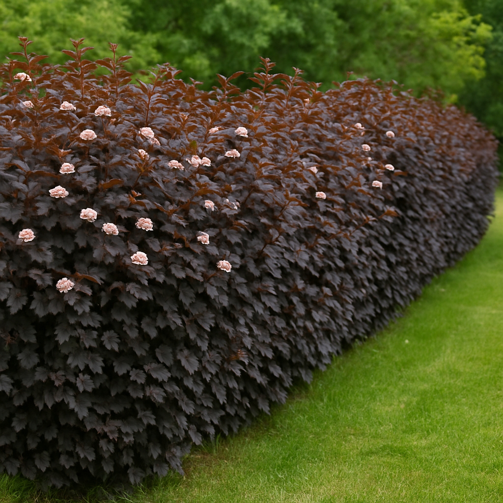 Pęcherznica kalinolistna - ozdobny krzew na żywopłot