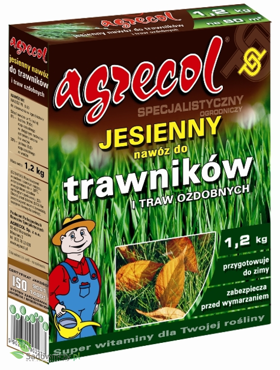 Agrecol JESIENNY Nawóz DO TRAWNIKÓW I TRAW OZDOBNYCH - 1,2kg