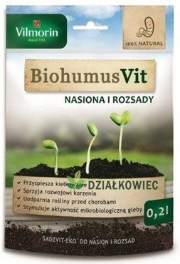 BiohumusVit SadzVit Eko Zaprawa do nasion i rozsad Vilmorin Rolnictwo ekologiczne 0,2 L