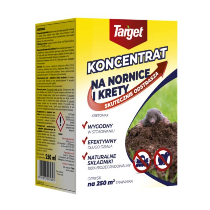 Kretomax koncentrat skutecznie odstrasza krety i nornice 250ML